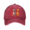 Disco Dancers Retro Baseball Cap Vintage 70s 80s Print Polyester Casual Adult Unisex Baseball Hat