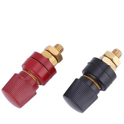 2PCS M8 Thread 555 Binding Post 200A Terminal Post Brass Pillar Terminal Block  Power Junction