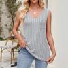 Women's Fashion Casual Short Sleeve Basic Texture Solid Color V-Neck T-Shirt Tops