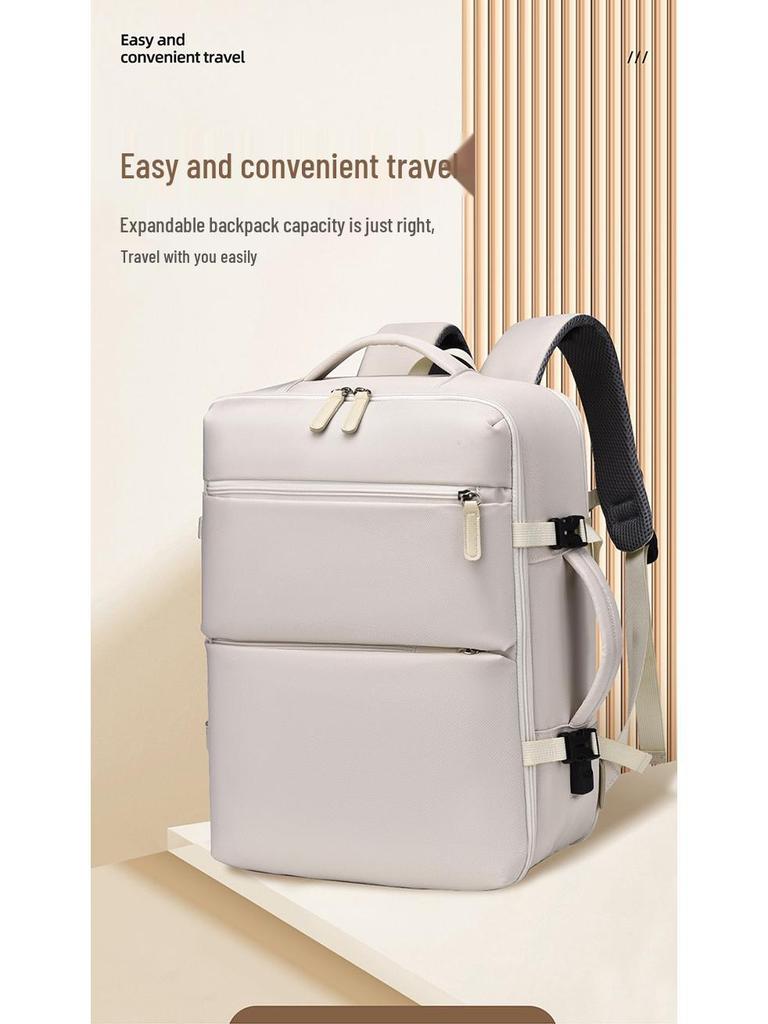 Unisex Urban Travel Backpack with Independent Shoe Compartment - Lightweight & Multifunctional