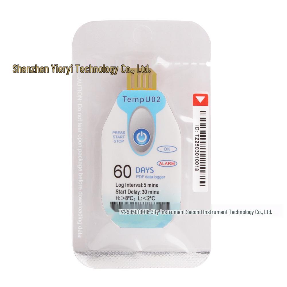 60, 90, 120, 180-Day Temperature Logger with PDF Report for Cold Chain Pharmaceutical Transport