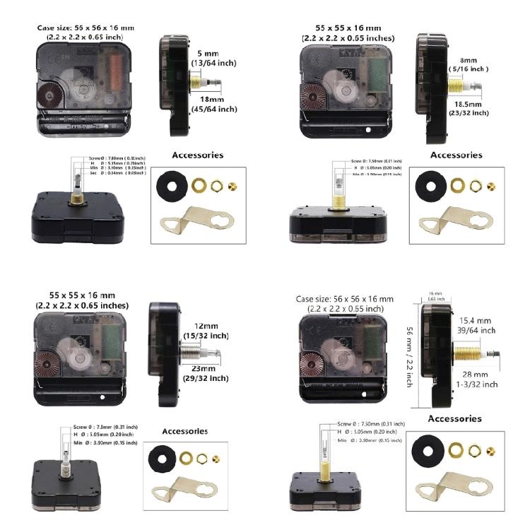 Long Shaft Clock Movement Mechanism Clock Repair Part Replacement