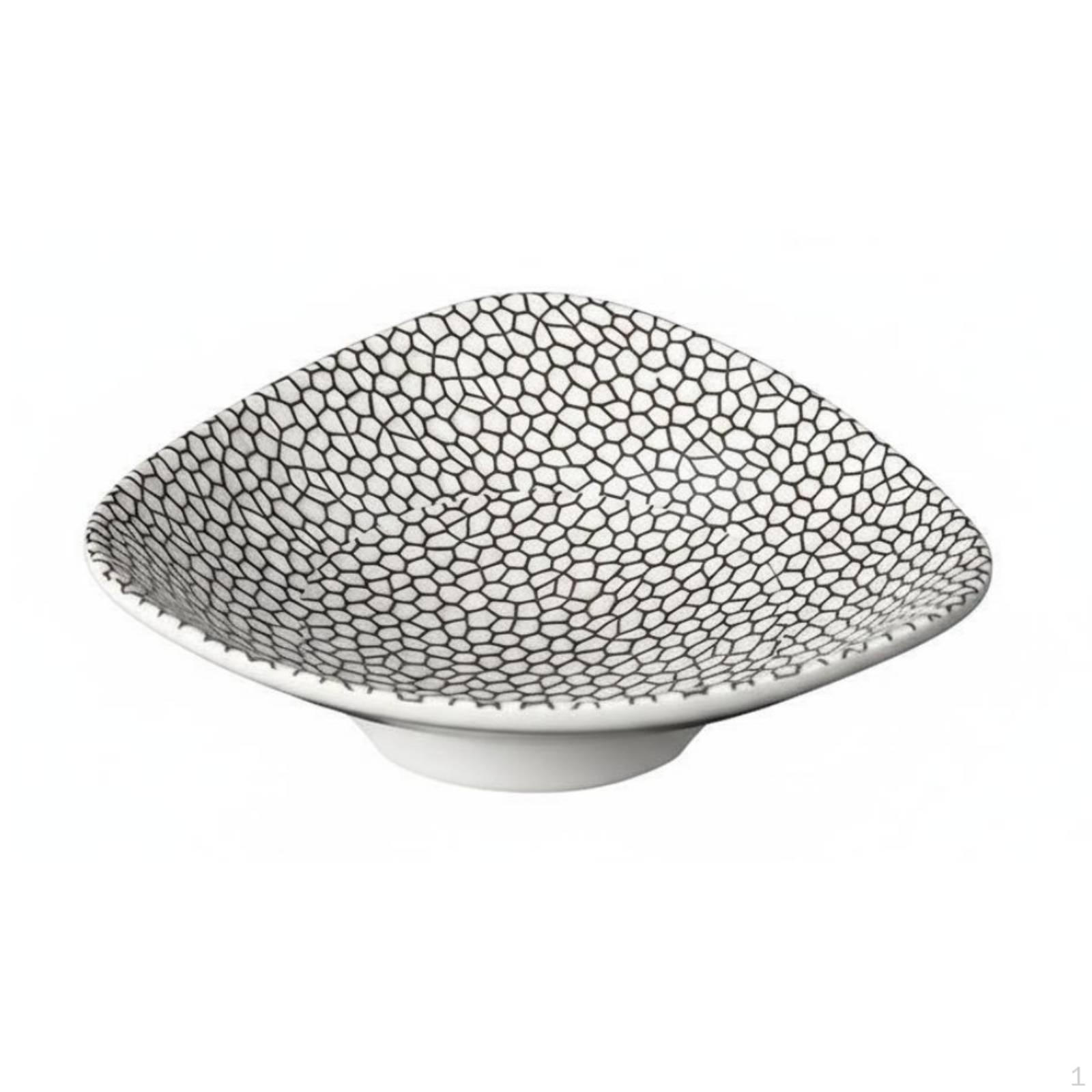 Triangle Plate Grade Bbq Japanese design Melamine Serving Tray for Pot Shops, Restaurants, 17077 Dragon Pattern