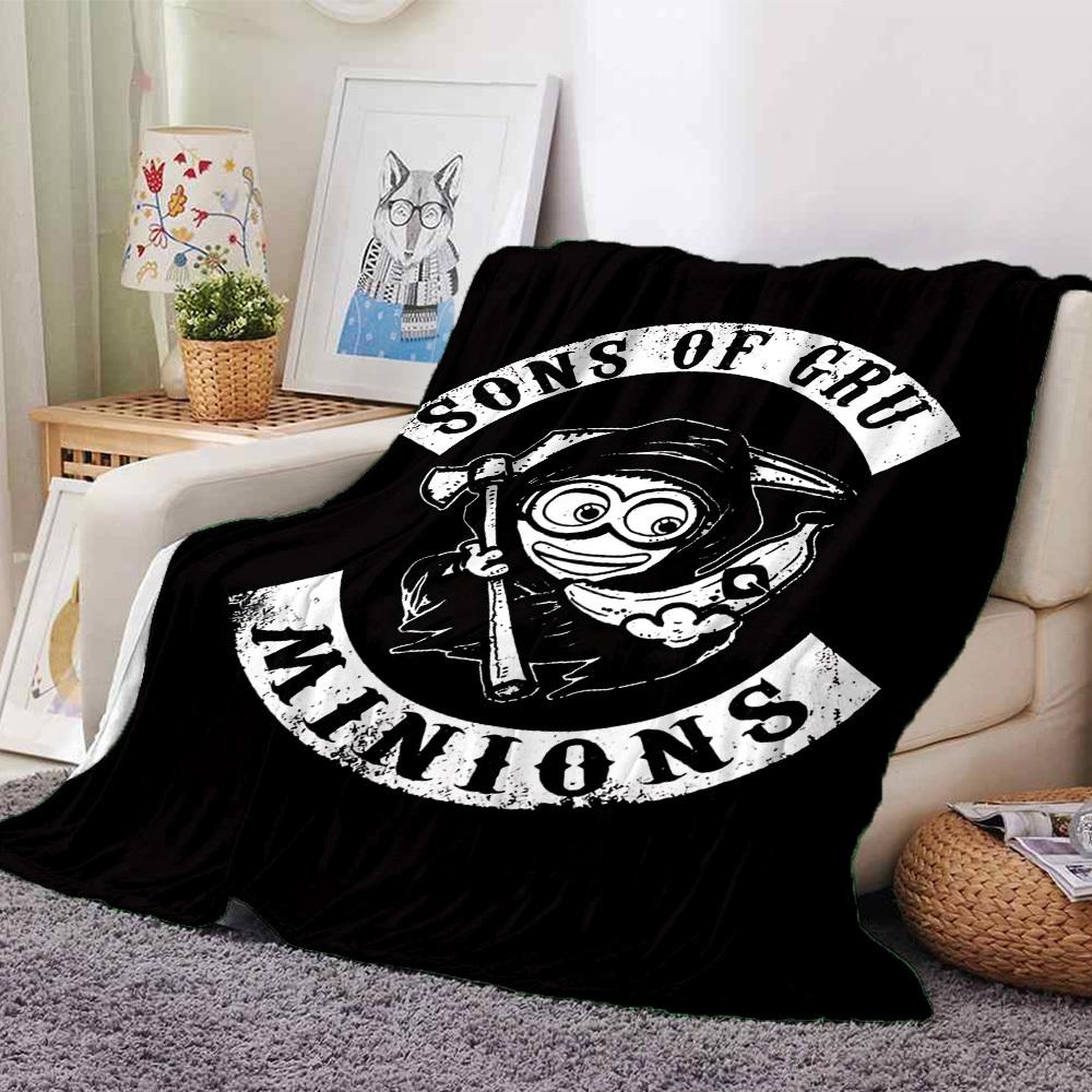 

1pc SONS OF MINIONS Soft Flannel All-Season Throw for Home, Office, Outdoor UseDurable Comfort 100445 80cmx120cm(31inx47in)