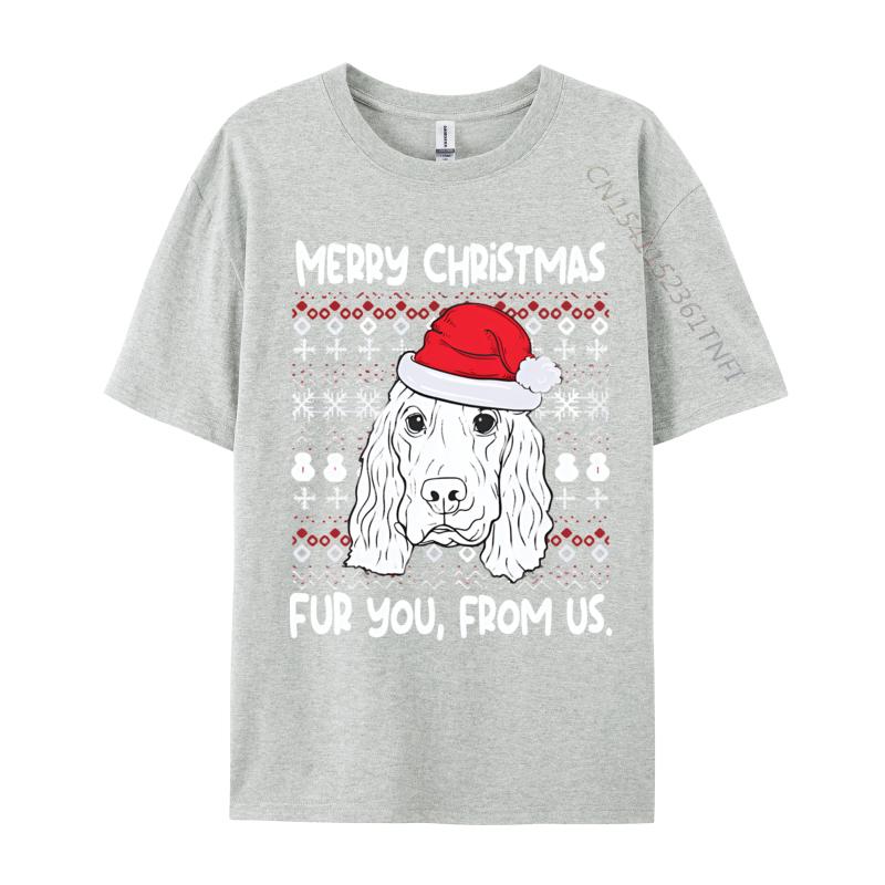 Hip Hop Cocker Spaniel Christmas Funny Dog Lover Tshirt Men T Shirt Funny Cotton Tops Tees Party Printed Tshirt