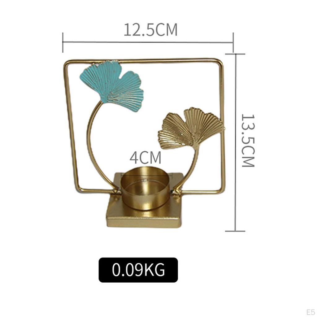 Candleholder Centerpiece Tealight Candle Holder Leaf Decorative Stand for