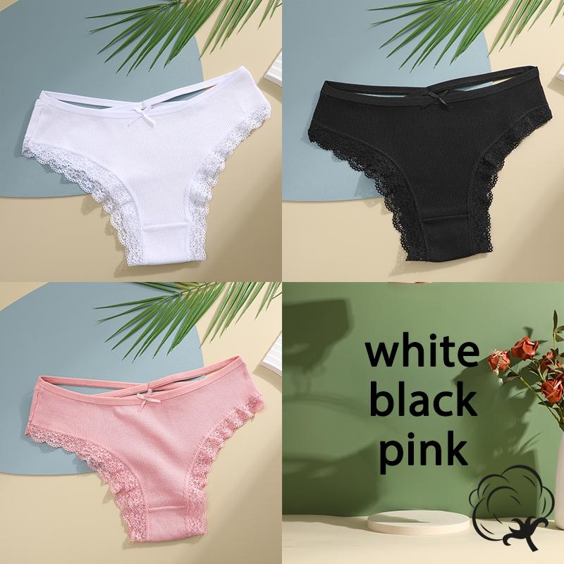 3 pezzi/set slip in cotone da donna mutandine a vita media biancheria intima sexy da donna mutandine con fiocco e spalline intimo comodo da donna