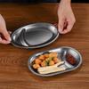 Oval Shaped Snack Plate Thickened Dumpling Plate Creative Serving Tray Household
