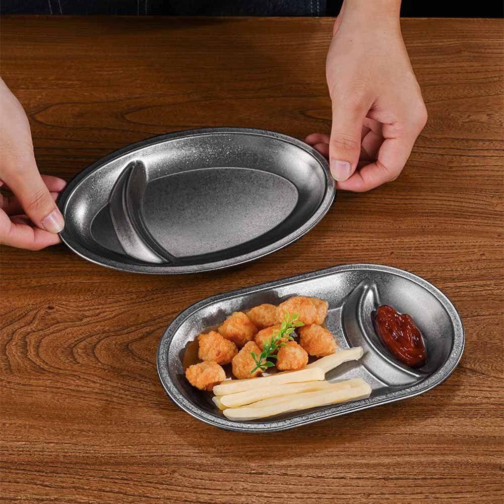 Thickened Snack Plate Oval Shaped Serving Tray Simple Dumpling Plate  Kitchen