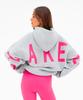 Dames Herfst Europese & Amerikaanse Stijl Briefprint Hoodie - Lange Mouw, Verdikt, Veelzijdig, Sportieve Pullover.