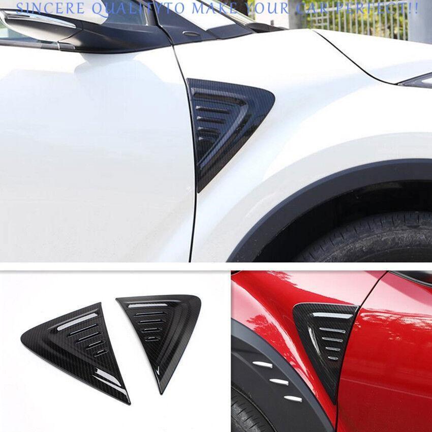 Carbon Fiber Look Body Side Protection Cover Trim For Toyota C-HR CHR 2018-2022