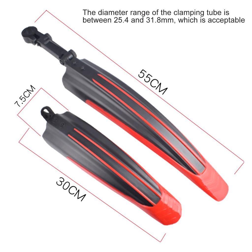 1set Road Bike Fenders Mudguard Universal Quick Disassembly Bike Front Rear Fender Mudflap for Mountain Road Bike accessories