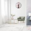 Silents Wood Wall Clock In Round Shape for Touch of European Elegances