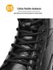 Men's Large Size High-Top Leather Winter Martin Boots for Outdoor Work