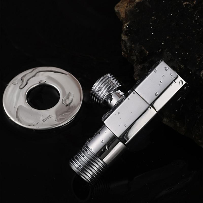 Brass Turn Angle Stop Valves Bathroom High Flows Hot/Cold Water Shut Down Valves Water Flows Control Valves Enduring