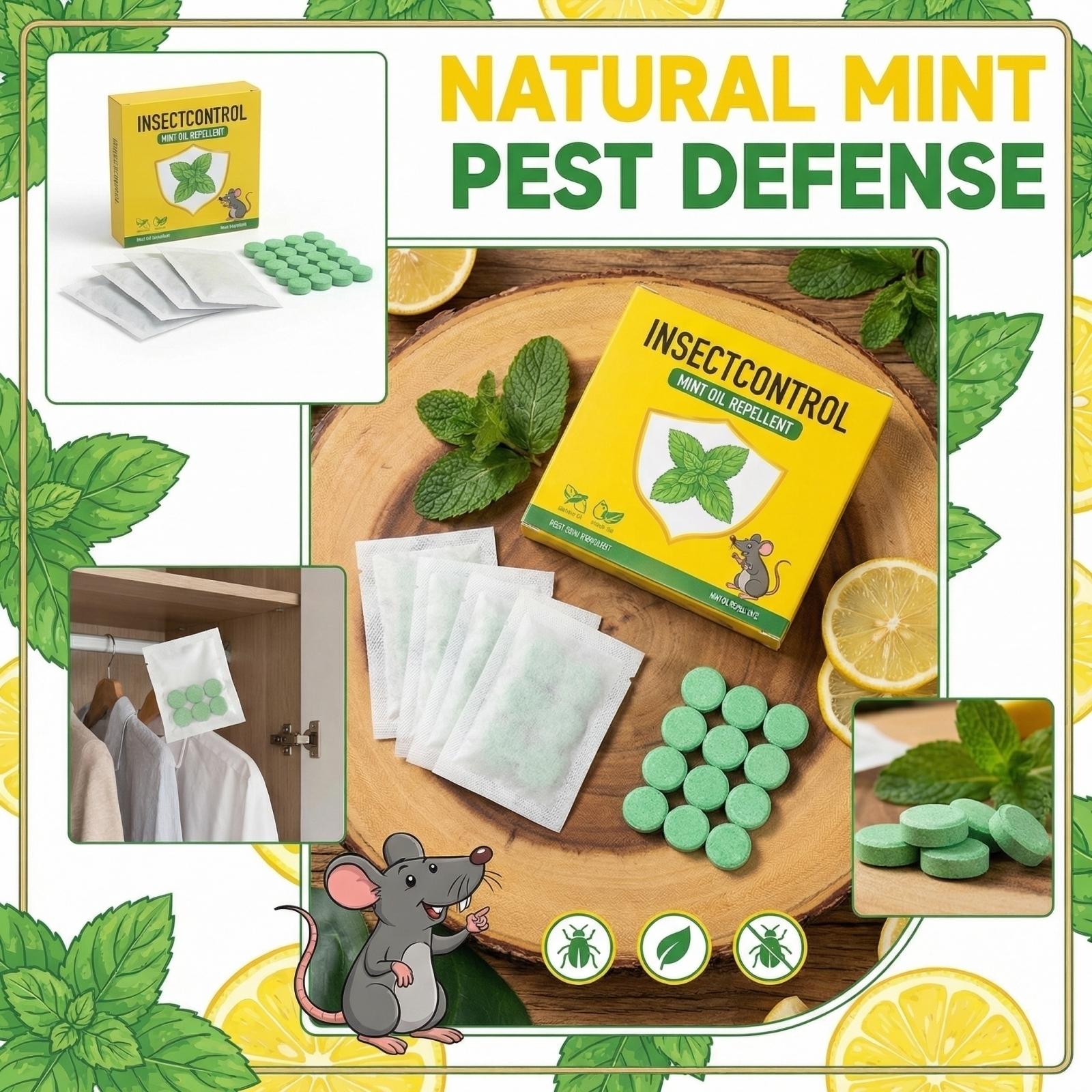 

Daily-Use Botanical Mouse Pellets — Indoor Control — Natural Insect & Mouse Deterrent (Mint-Based) One Size зелений