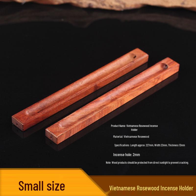 Red Sandalwood & Agarwood Incense Holder – Rosewood Base for Home, Living Room, or Bedroom