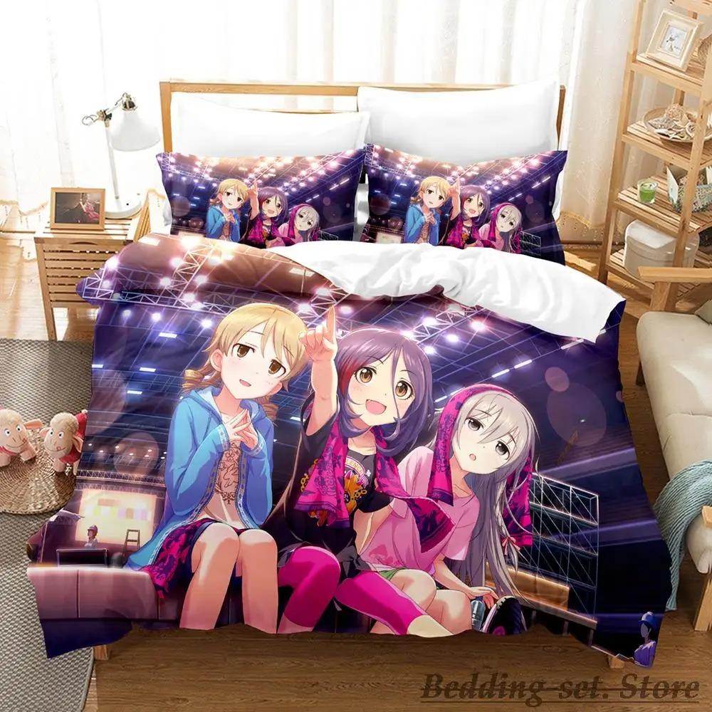 New THE iDOLM@STER Cinderella Girls Starlight Stage Bedding Set Single Twin Full Queen King Size Bed Set Bedroom Duvetcover Sets