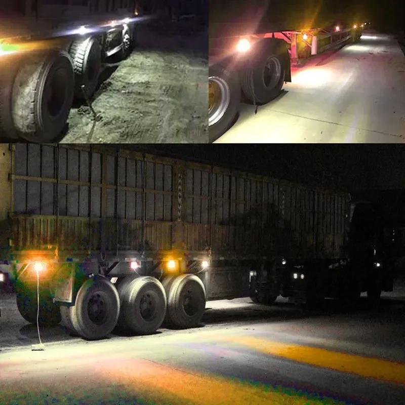 1Pcs Trucks LED Side Lights 24V Marker Lamp Trailer Van Bus Camper Caravan Front Rear Clearance Indicator Lights Universal