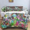 American cartoon illustration Print Polyester Bedding Sets Children or Adults for Beds Quilt Cover Pillowcase Anime bedding set