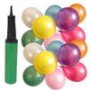 100 Pcs Colorful Round Party Balloons with Pump