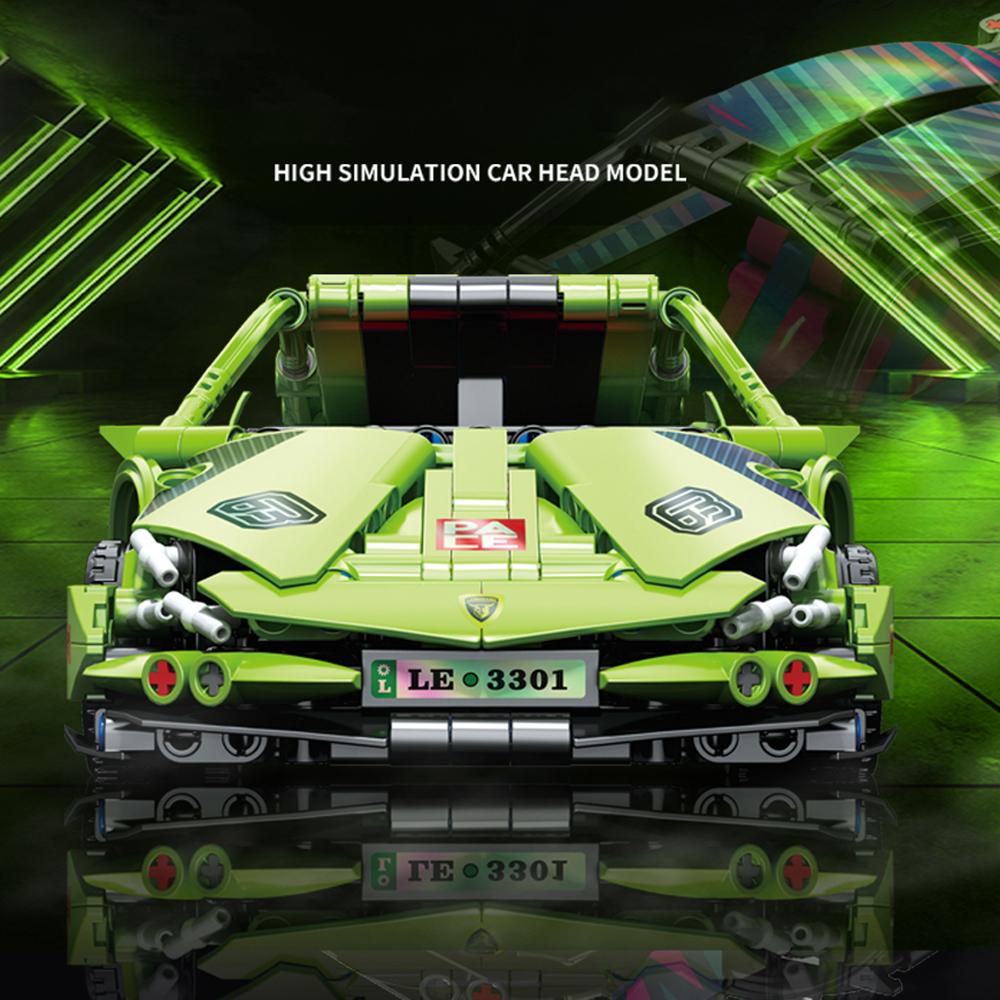 9029 Children Building Blocks Pull-Back Car Educational Assembly Racing Car Model Boys Toy