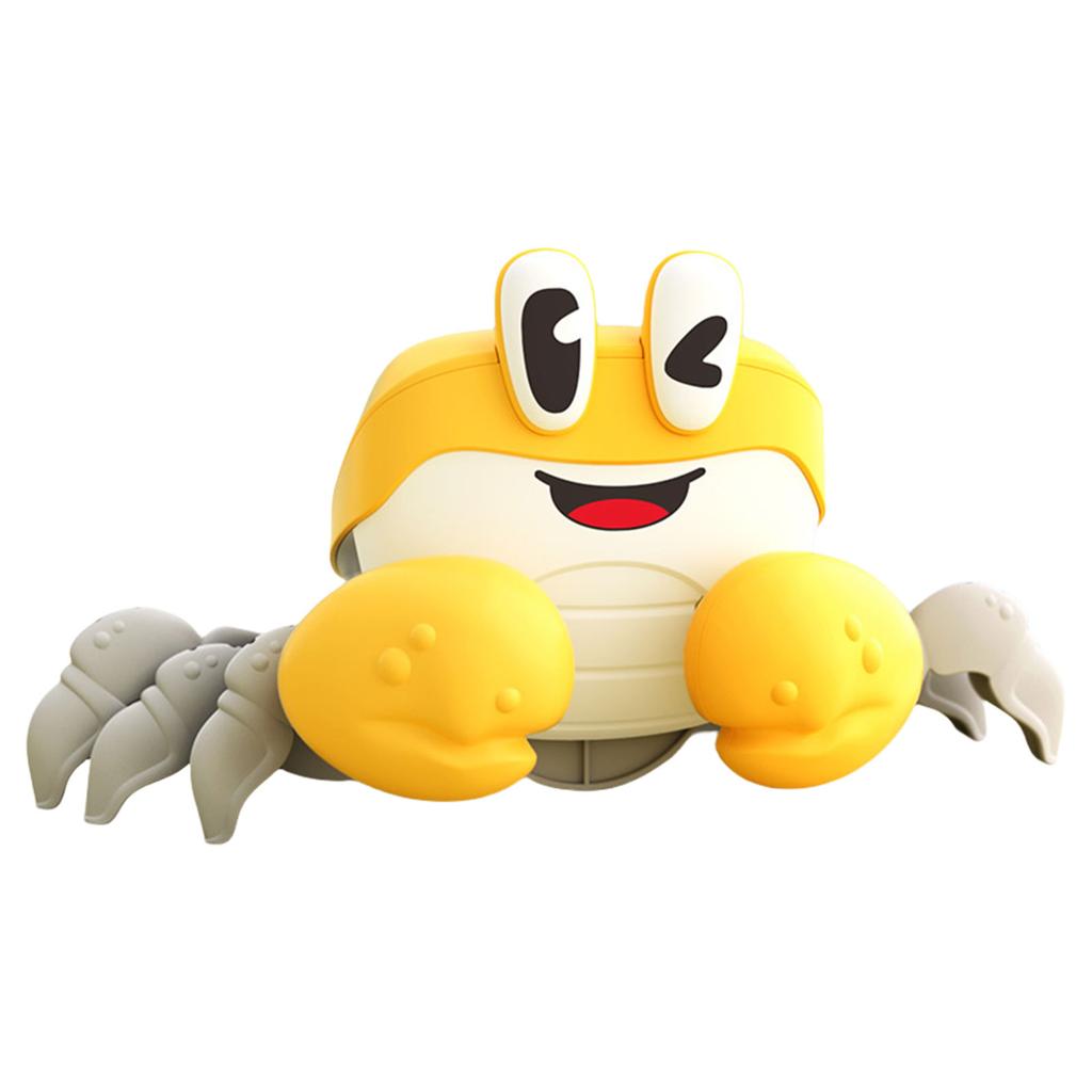 Obstacle Avoidance Crab Crawling Toy with Music & Light for Preschool Kid Toddler Crawl Learning Educational Sensory Toy