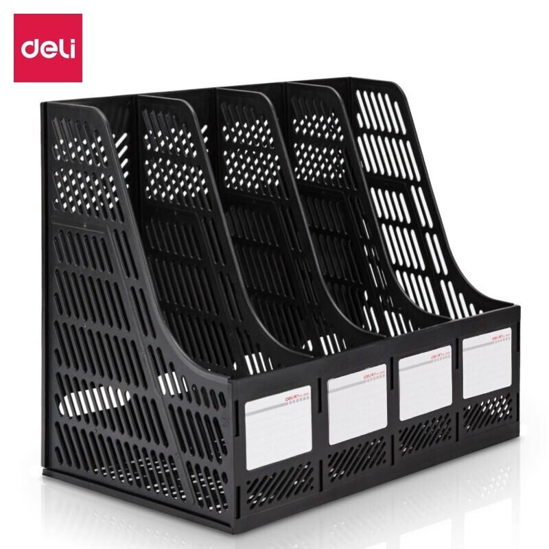 Deli Four-Compartment Hollow Desktop File Holder