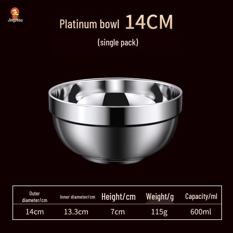 Jingzhou Double-Layer Stainless Steel Heat-Insulated Bowls