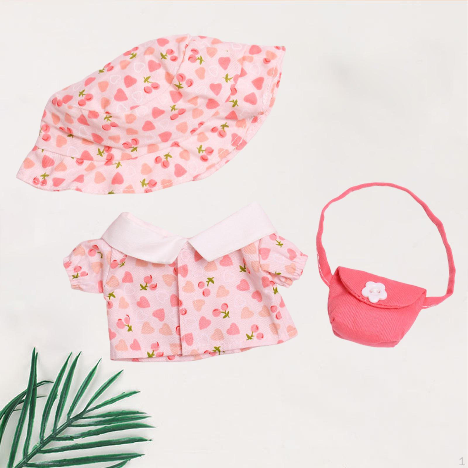 

Комплект кукольной одежды для детей, подарок на день рождения с сумкой, куклы 20 см cherry