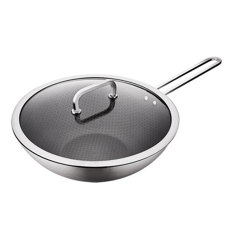 ZWILLING Moment Series 30cm Stainless Steel Honeycomb Wok