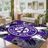 Austria Wien FC Design Crystal Velvet Rug Soft Decorative Mat for Bedroom Entrance