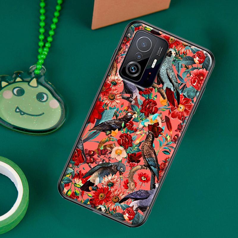 Garden Birds Case For POCO F5 X5 X3 Pro X4 F4 GT F3 M5s C40 Cover For Xiaomi 13 12 Lite 11T 12T Pro 12X