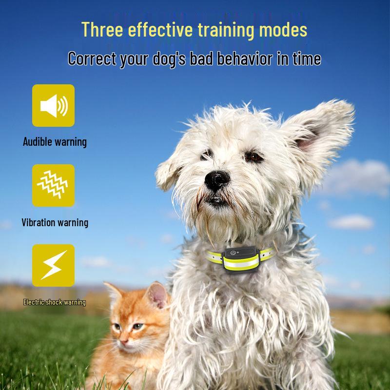 Multi-Color Dog Training Collar with Wireless Remote Control - Customizable Anti-Disturbance Bark Stopper.
