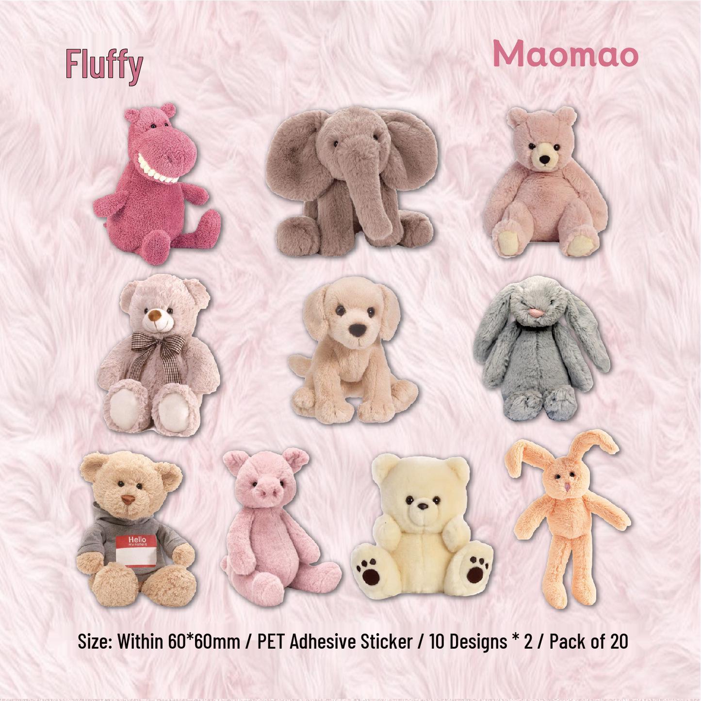 RetroStory Doll Series: Cute Dolls Figure & Journal Background Sticker Pack