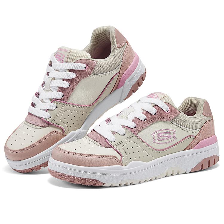 Skechers Kids Street Girls Synthetic Leather Comfortable Versatile Lightweight Slip-Resistant Low-Top Kids Skate Shoes Kids sneaker 310230L-NTMT