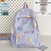 Schoolbag schoolbag girls high value ins wind large capacity junior high school high school college students simple cute campus backpack