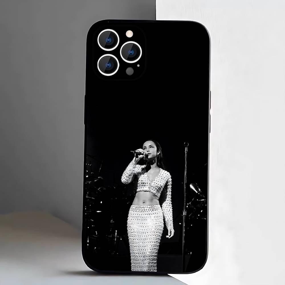 Sade Adu Love Deluxe Etui na Telefon Dla iPhone 17,16,15,14,13,12,Pro,Max,Plus,E,SE4,Air,Mini Czarne Miękkie Etui