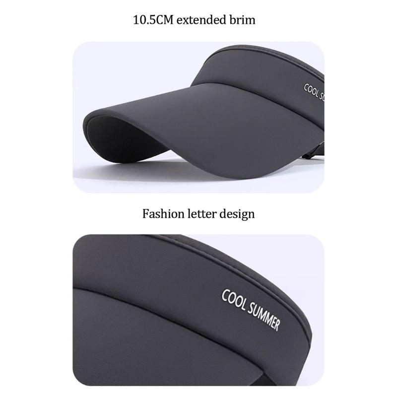 Chladivý Pružný Visor Ledové Hedvábí Dlouhá Stříška Prázdná Vrchní Část Klobouku Letní Ochrana Proti UV Mužské Sluneční Klobouky Cyklistika Běh Sporty Golfový Visor Čepice