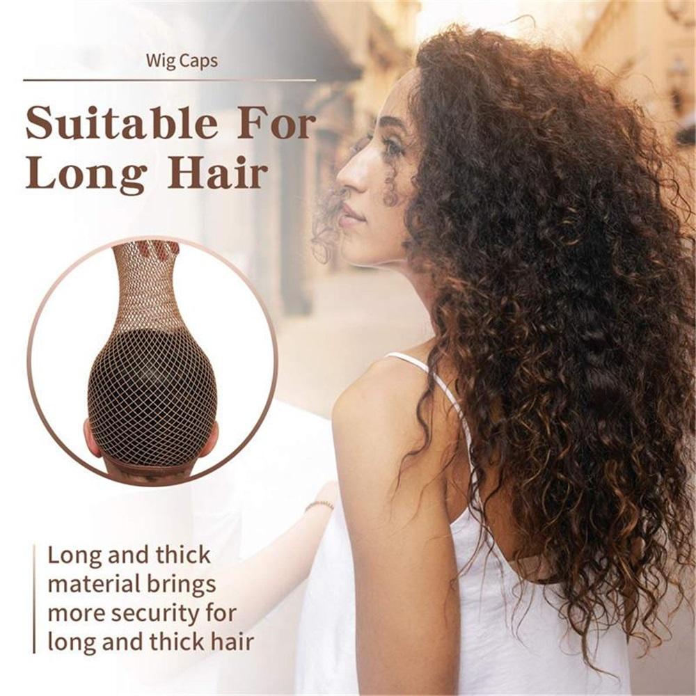 Hair Net for Wig, Fishnet Wig Cap for Women, Wig Cap for Long Thick Hair