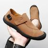 Fashion Genuine Leather Mens Leisure Walk Flats New Handmade Outdoor Loafers Man Casual Driving Shoes Vintage Style Male Hiking Footwear