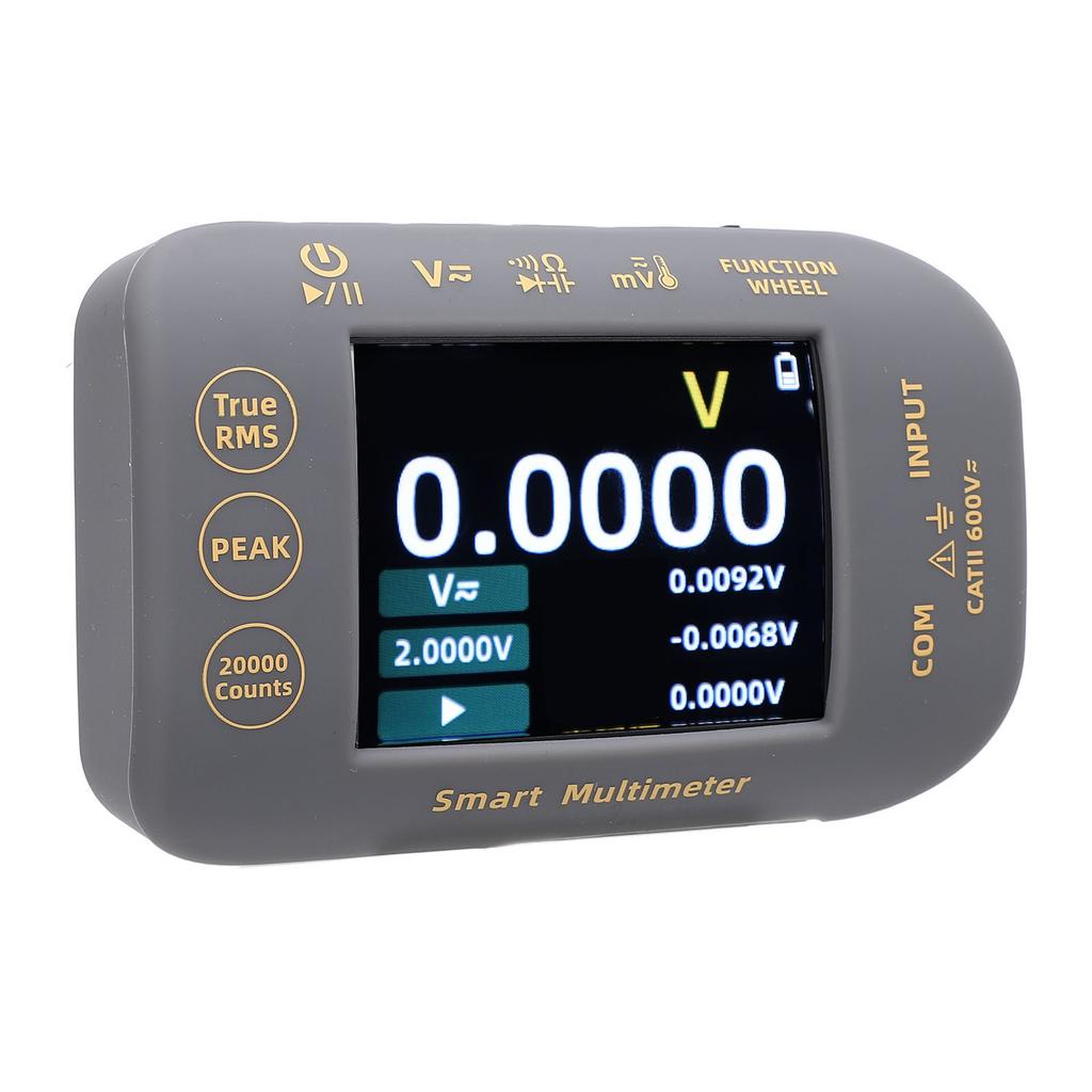 PV Digital Multimeter 20000 Counts 2.8 Inch Color LCD Screen True RMS Rechargeable Photovoltaic Electrical Tester