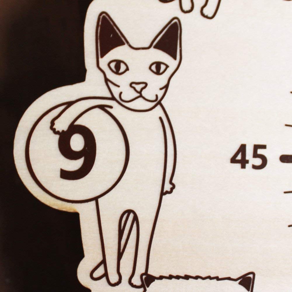 Yamato Kogyo CATS Clock N Size: Approx. W27.5 D4.5 H33.5 YK18-003