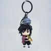 Demon Slayer PVC Keychain Anime Figure Charm Cosplay Accessory Gift for Fans