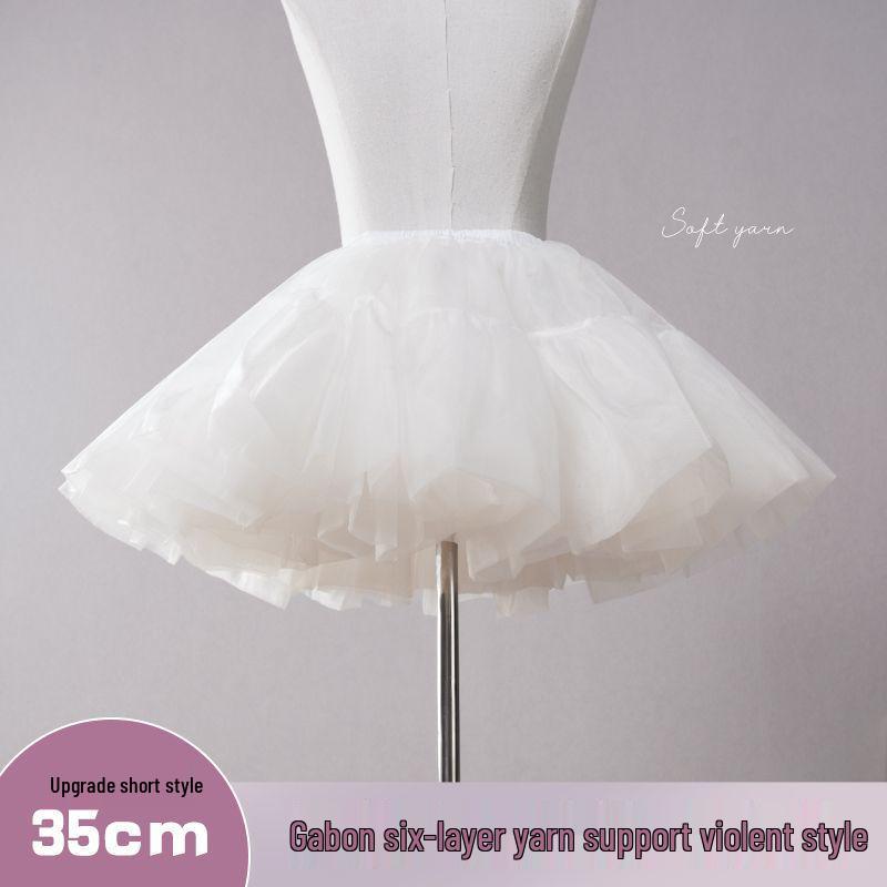 Everyday Lolita Soft Tulle Mini Petticoat – 35CM Boneless Support for Cosplay
