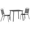 VidaXL Ensemble à manger de jardin 3 pcs anthracite acier, ensemble de salle à manger, ensemble de salle à manger 3187987