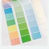 126sheet/set Pearlescent Gradient Color Sticky Note Transparent Keys Word Memo Pad Waterproof Knowledge Record Paper Student