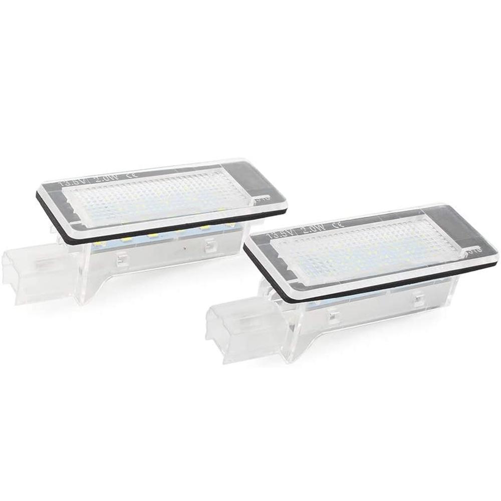 2er-Pack Schwarze 18-LED-Kennzeichenleuchten für Renault Espace MK4 & Scenic MK2 (2003-2010)