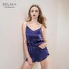 Women's Summer 100% Mulberry Silk Camisole and Shorts Pajama Set