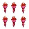 10PCS/lots Valentine's Day Embroidered Patches Pink Love Heart Patch Iron On Patches For Clothing Holiday Decoration Gift DIY